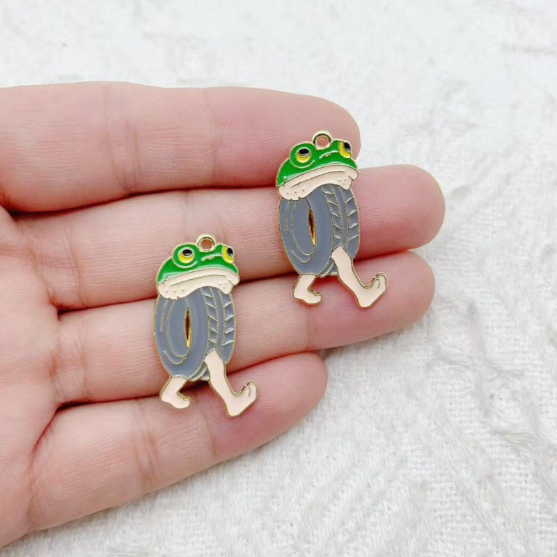 10個入り クリエイティブ合金ドリップオイルジュエリー、モン - Jewelry Making Jewelry のレビューと価格