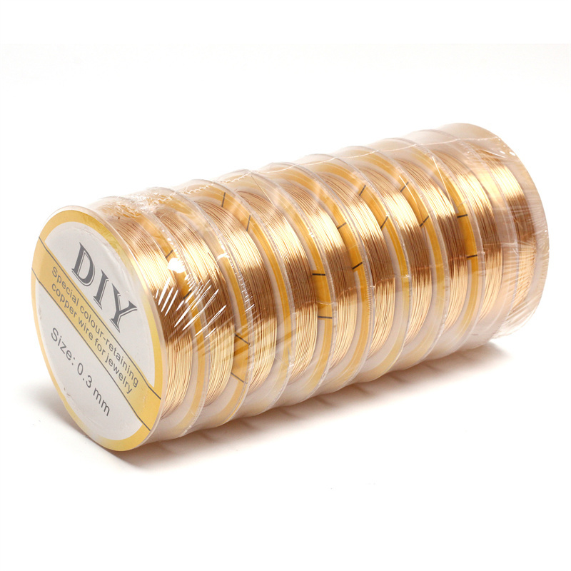 1ロール シルバー銅線 0.3/0.4/0.5/0.6/0. - Jewelry Making Thread のレビューと価格