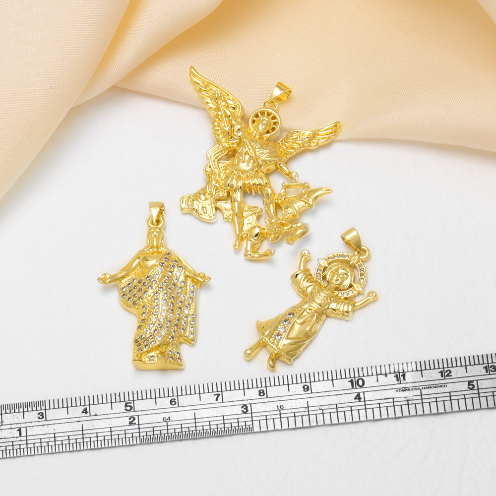 OCESRIO セントマイケルチャーム ネックレス用 ゴール - Jewelry Making Michaels のレビューと価格