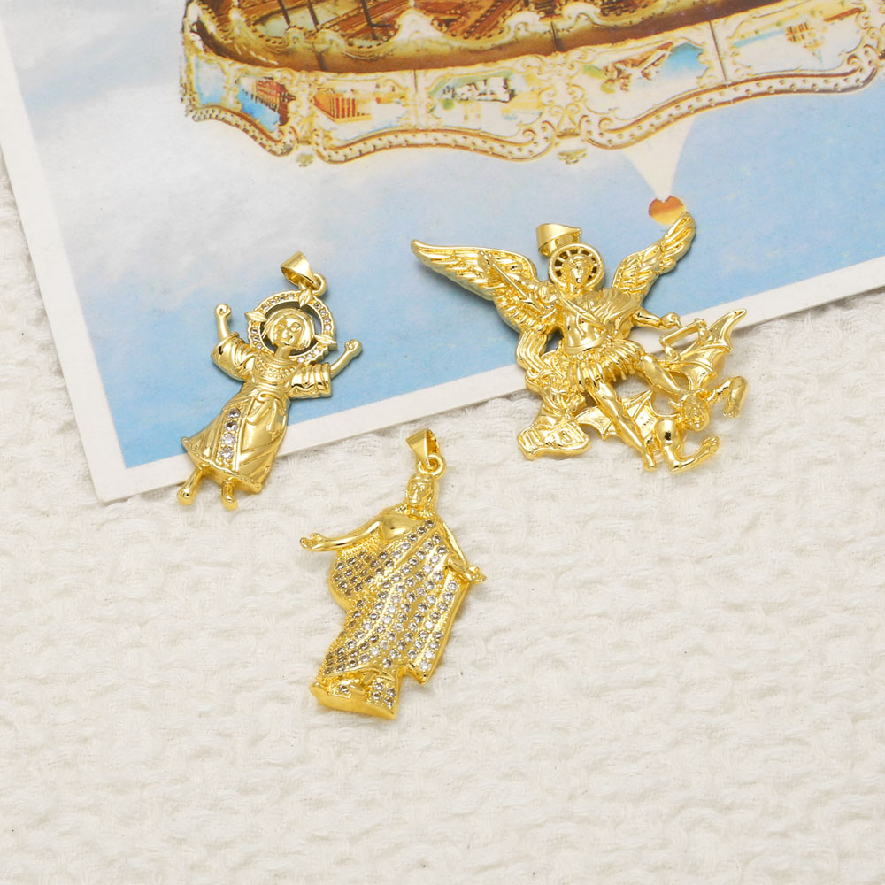OCESRIO セントマイケルチャーム ネックレス用 ゴール - Jewelry Making Michaels のレビューと価格