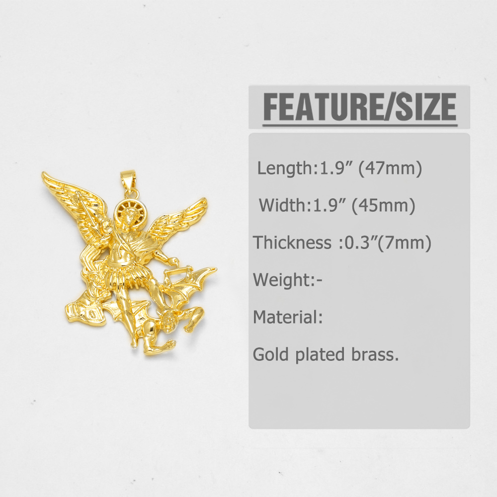 OCESRIO セントマイケルチャーム ネックレス用 ゴール - Jewelry Making Michaels のレビューと価格