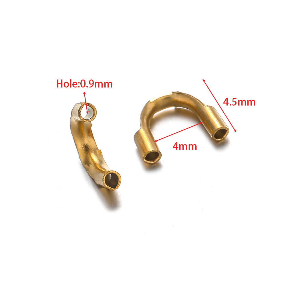 50 個ゴールドメッキステンレス鋼 U 字型接続バックルワイ - Jewelry Making Thread のレビューと価格
