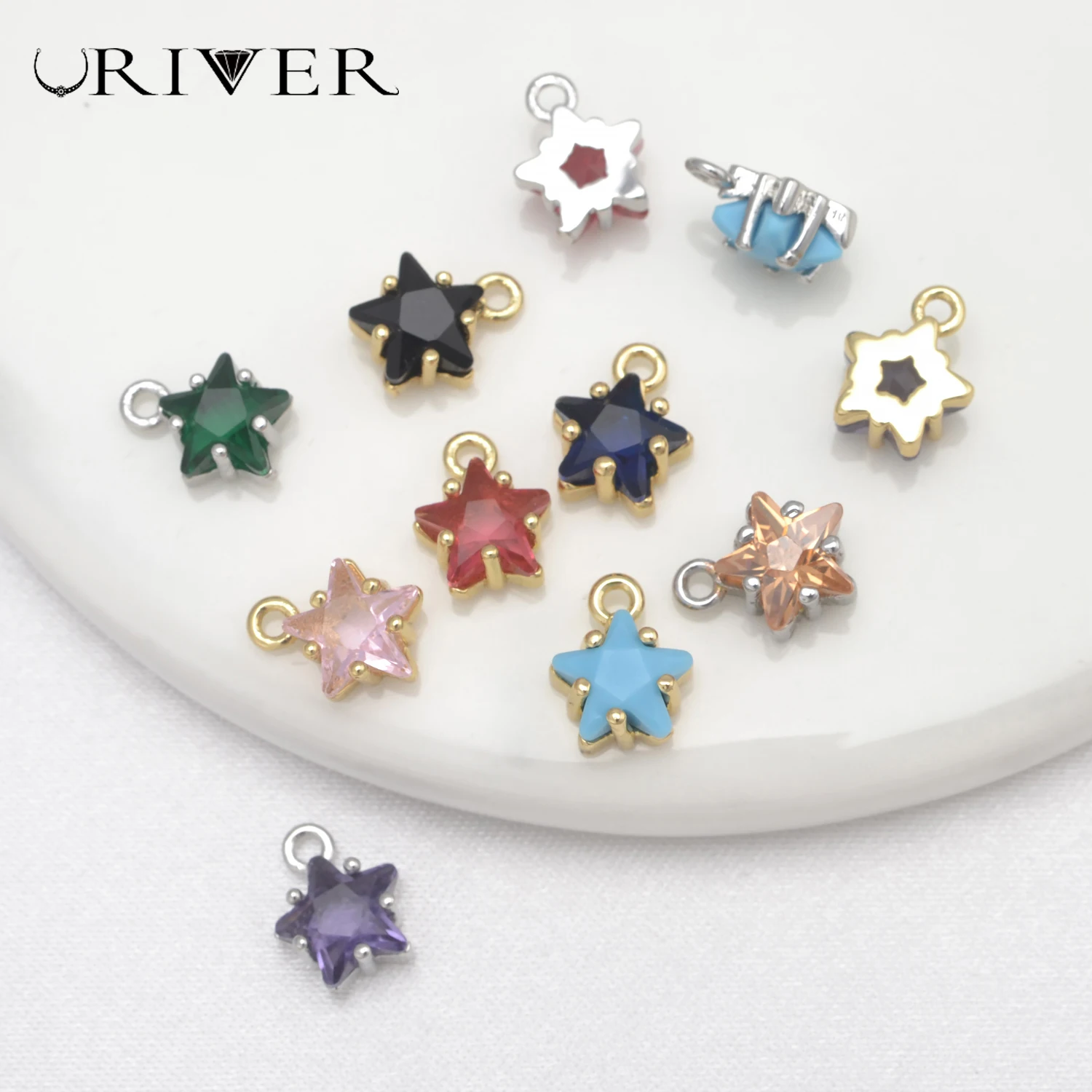 女性のジュエリー作りのための12のカラフルなスターペンダント - Jewelry Making For Teens のレビューと価格