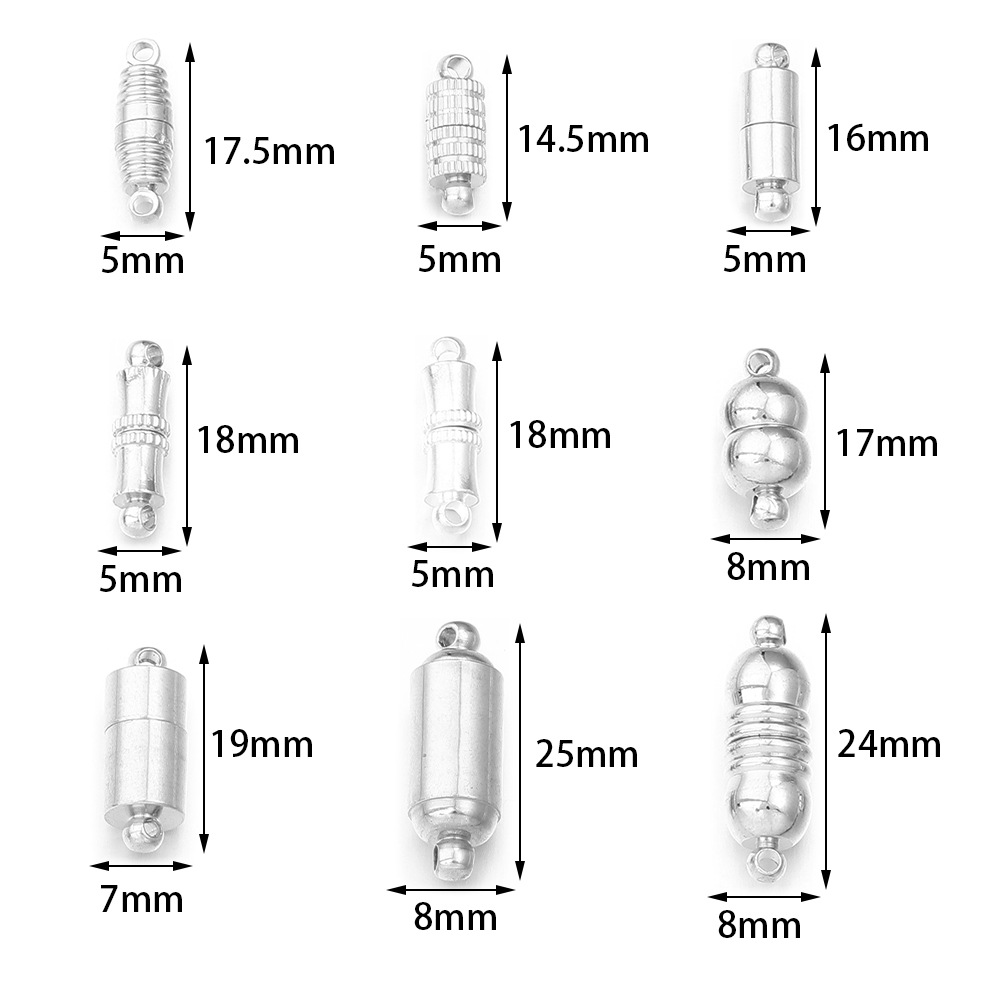 5 ピース/ロット強力な磁気クラスプ銅メッキマグネットエンド - Jewelry Making Wire のレビューと価格