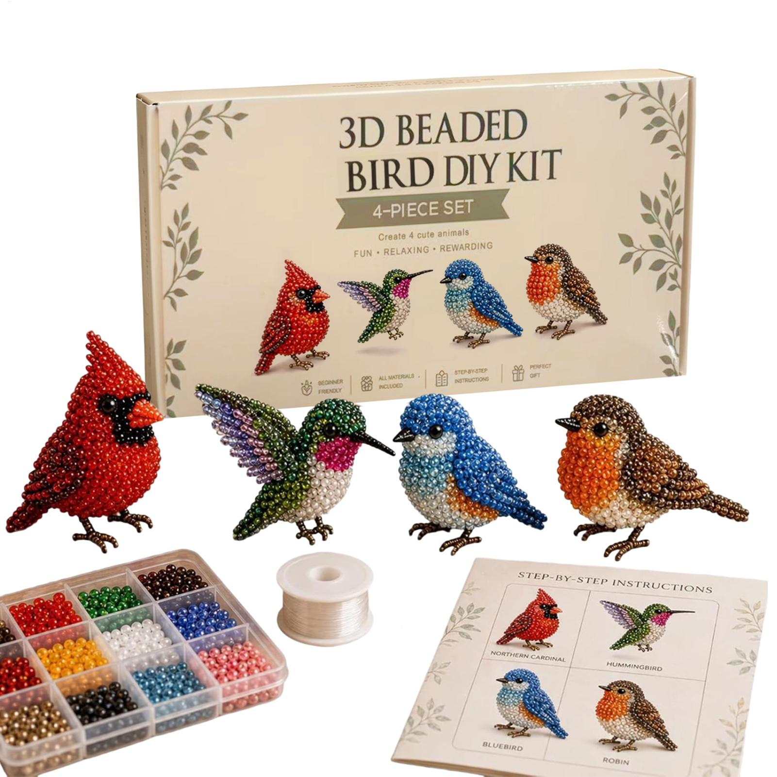 DIY 3D ビーズ動物キット 手作りビーズワークアートクラ - Jewelry Making Kits For Kids のレビューと価格
