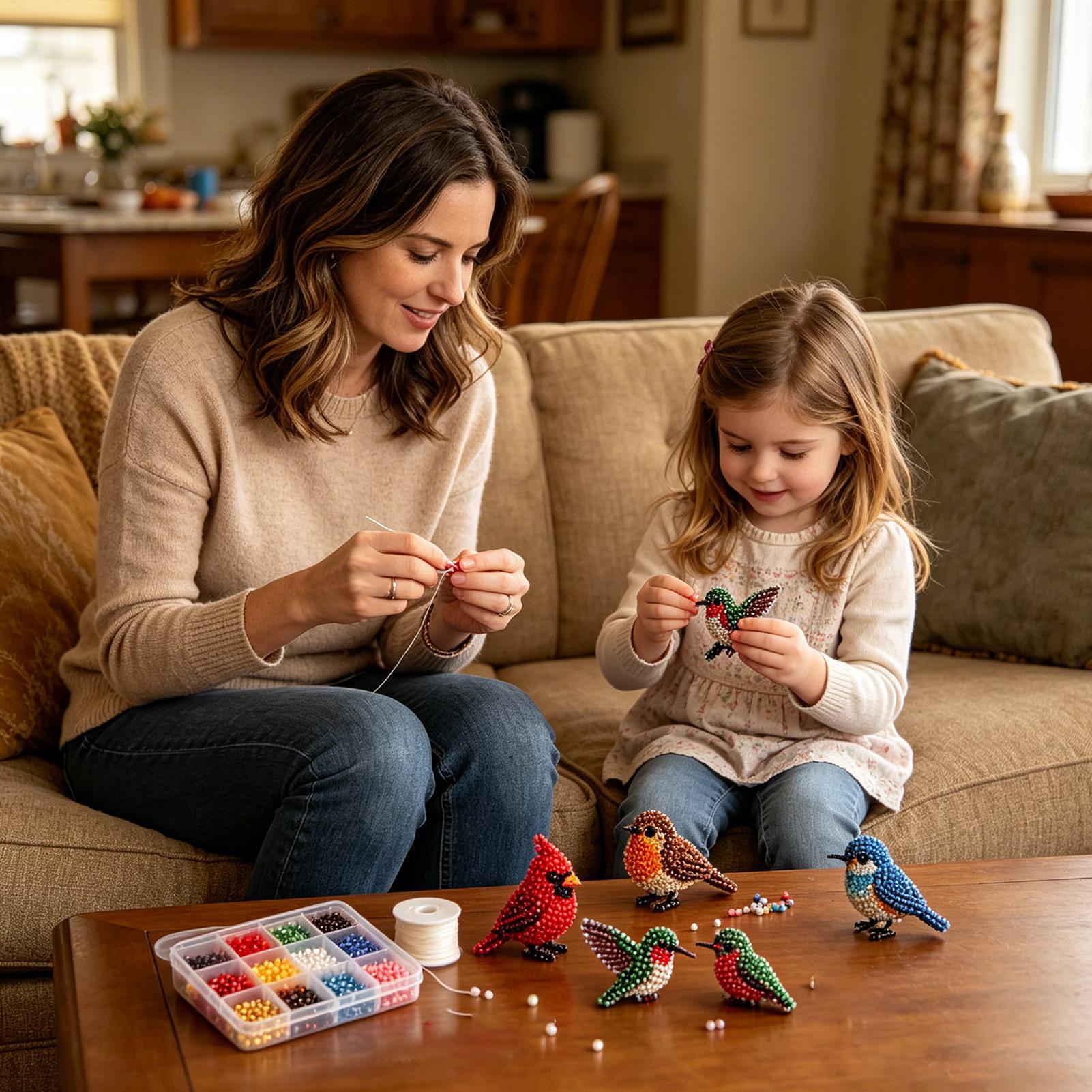 DIY 3D ビーズ動物キット 手作りビーズワークアートクラ - Jewelry Making Kits For Kids のレビューと価格