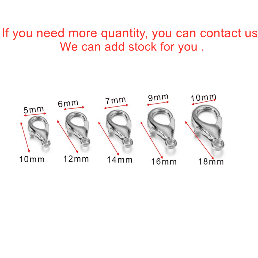 10 個複数サイズのロブスタークラスプブレスレットコネクタネ - Jewelry Making Articles のレビューと価格