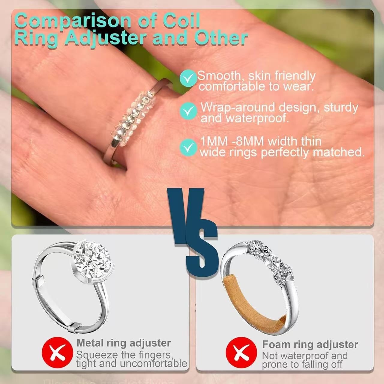 6個/ロット ガードタイトナー レデューサー サイズ調整ツー - Jewelry Making Jewelry のレビューと価格