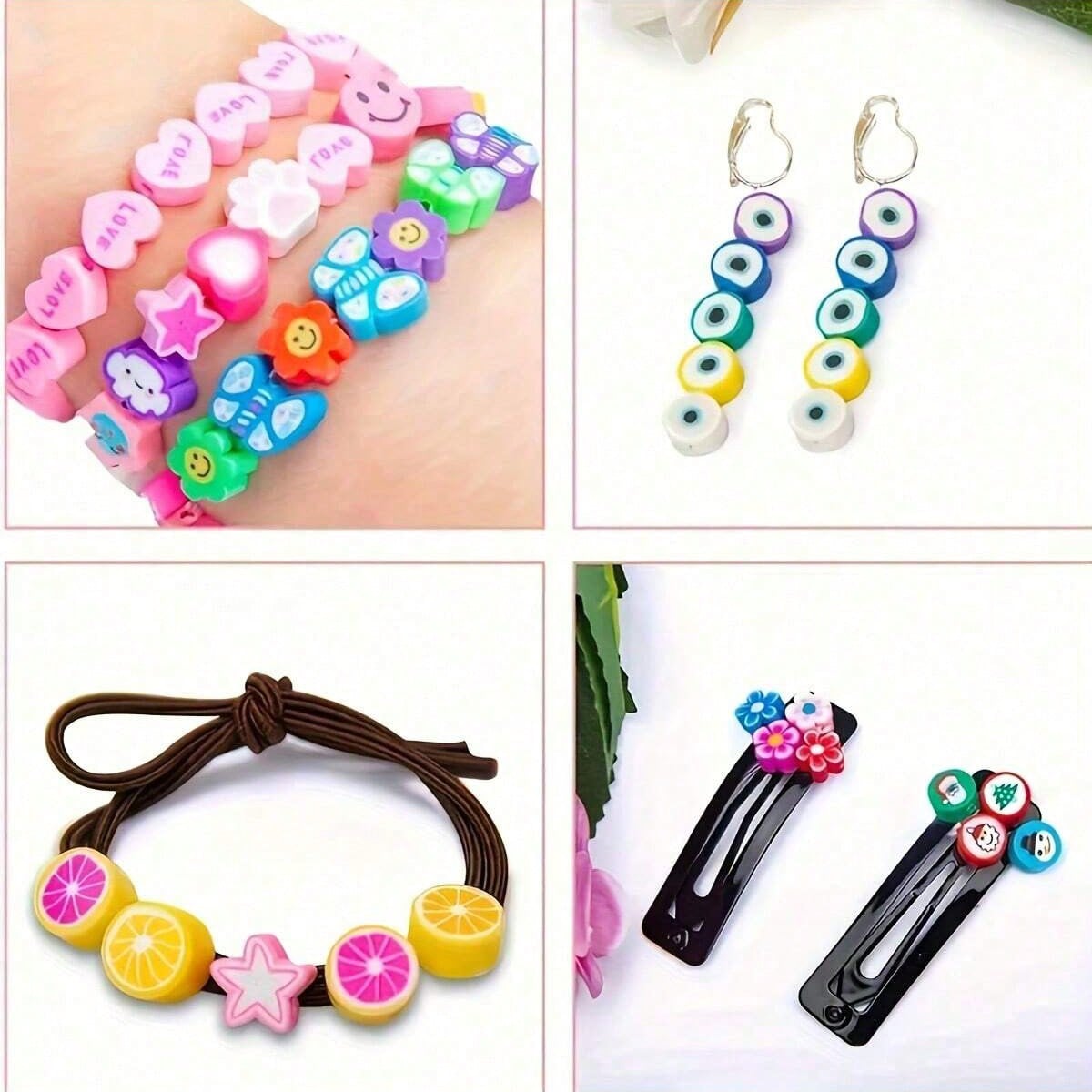 1450/1200/250個入りポリマークレイビーズセット、 - Jewelry Making Thread のレビューと価格
