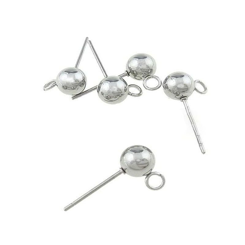 20個入り ステンレス製 3/4/5/6/8mm 丸型ボール - Jewelry Making Earrings のレビューと価格