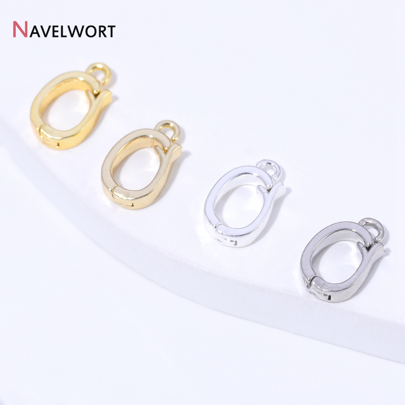 14K/18K金メッキ真鍮製ヒンジ付きネックレスエンハンサー - Jewelry Making Name のレビューと価格