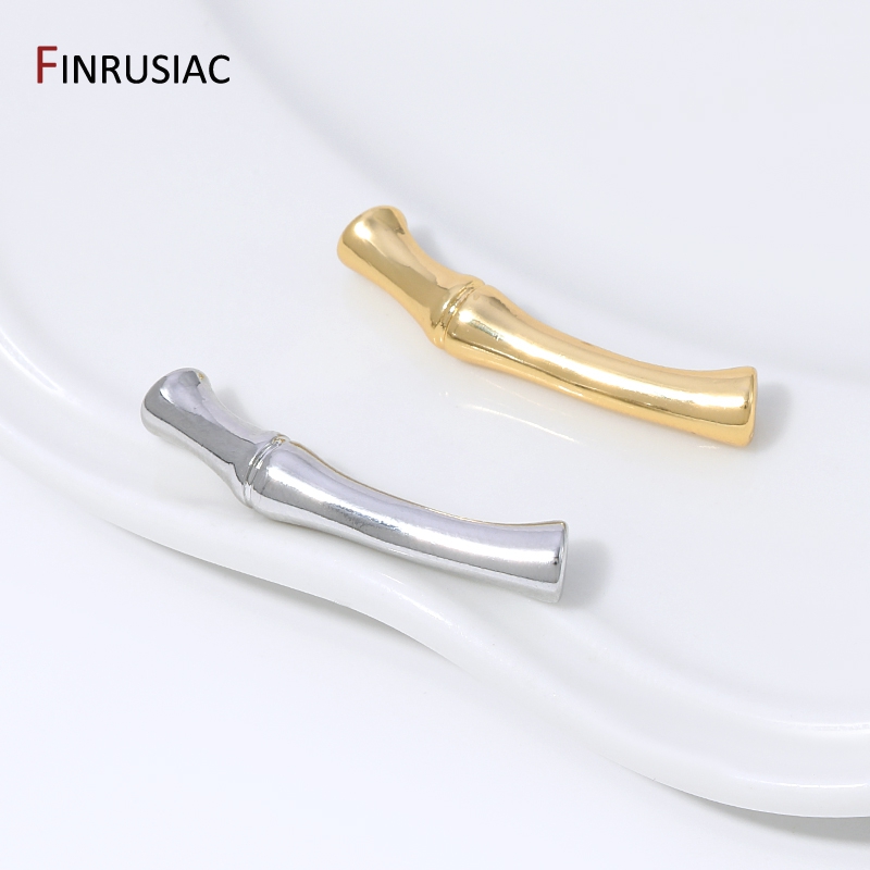 18K金メッキ真鍮チューブスペーサービーズ、竹節型貫通穴セパ - Jewelry Making Items のレビューと価格
