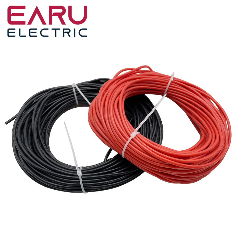 10 メートル/ロット耐熱ソフト電気シリコーンワイヤーケーブ - Wire 22 Gauge Copper のレビューと価格