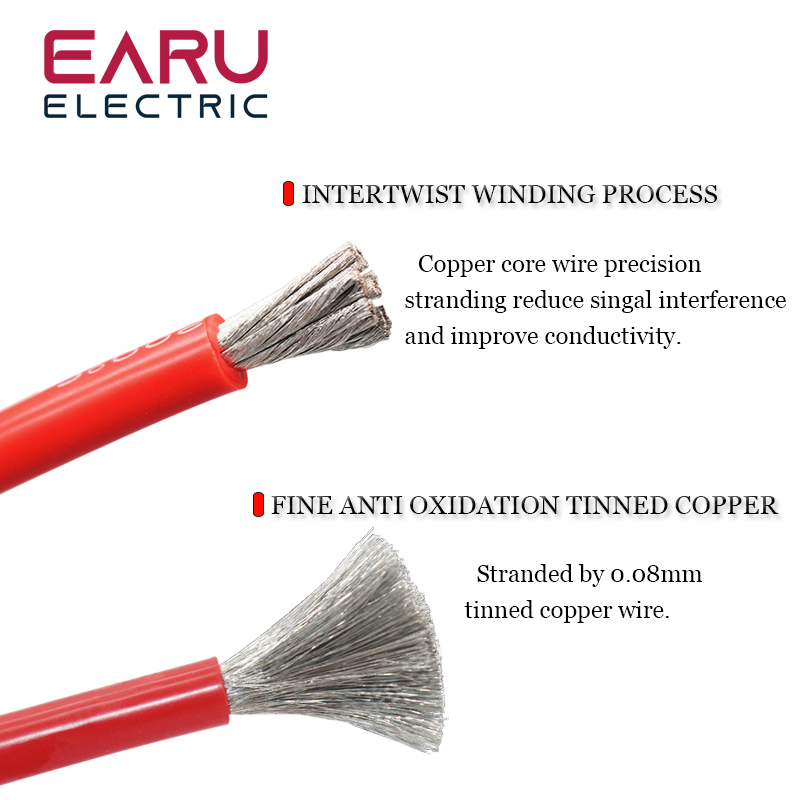 10 メートル/ロット耐熱ソフト電気シリコーンワイヤーケーブ - Wire 22 Gauge Copper のレビューと価格