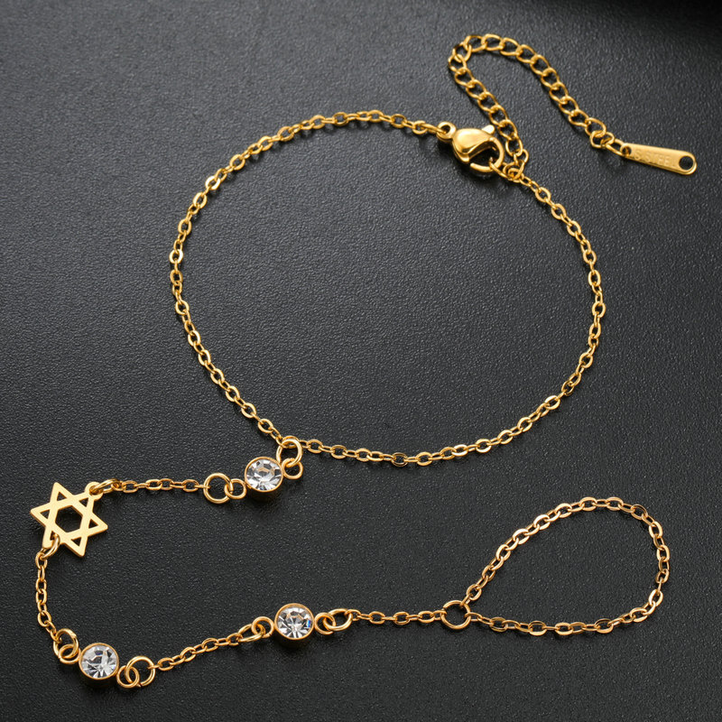 ユダヤ教のダビデの星、ヘブライ文字チャイ、指輪型ブレスレット - Jewelry Making Jewelry のレビューと価格