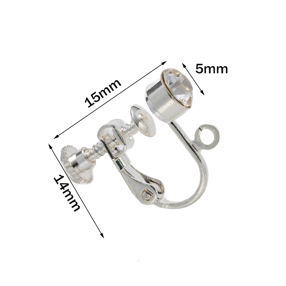 10個の真鍮製クリップオンイヤリングコンバーターコンポーネン - Jewelry Making Wire のレビューと価格