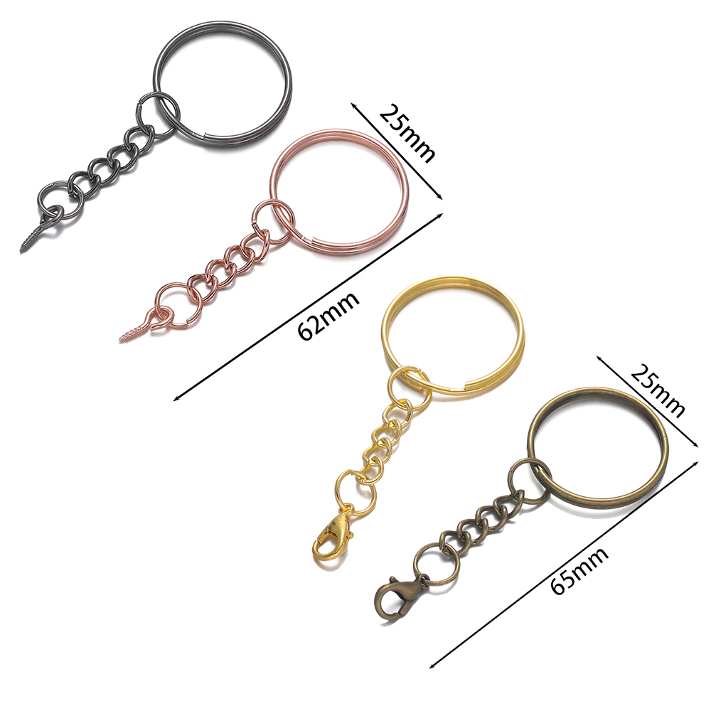 10個/ロット 25mm スクリューアイピン キーチェーン  - Jewelry Making Eye Pins のレビューと価格