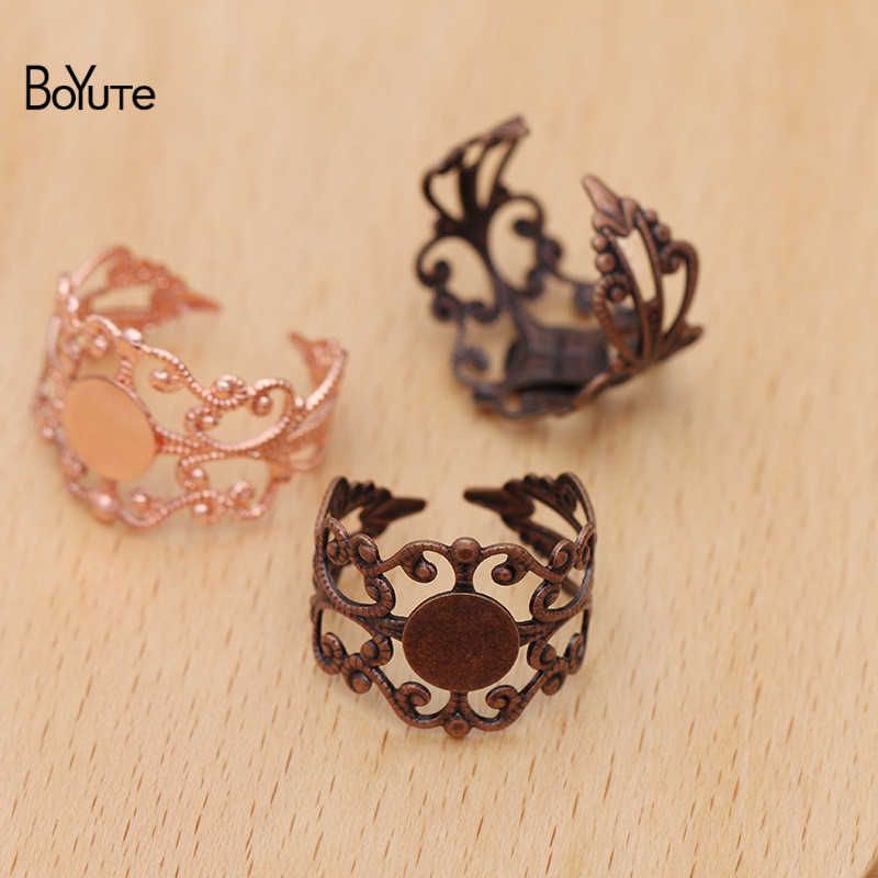 BoYuTe (20 ピース/ロット) 8 ミリメートルフラ - Ring Blank Adjustable のレビューと価格