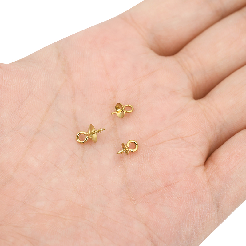 20個入り ステンレス製 パールペンダントコネクター 4mm - Jewelry Making Eye Pins のレビューと価格