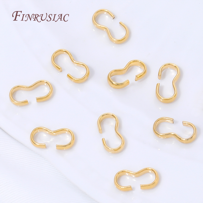 18K金メッキオープンSフッククラスプ、S字型ジャンプリング - Jewelry Making Jump Rings のレビューと価格