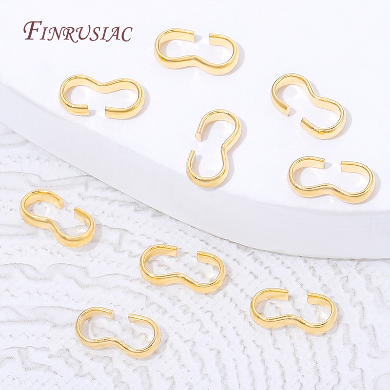 18K金メッキオープンSフッククラスプ、S字型ジャンプリング - Jewelry Making Jump Rings のレビューと価格