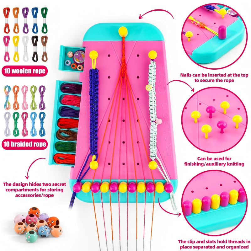 友情ブレスレットジュエリー製作キット、女の子に適しています、 - Jewelry Making Kits For Kids のレビューと価格