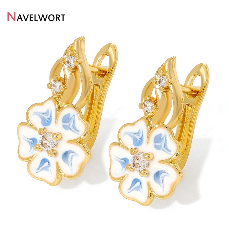 18K金メッキ真鍮製ジルコンイヤーワイヤー、真鍮製イヤリング - Jewelry Making Earrings のレビューと価格