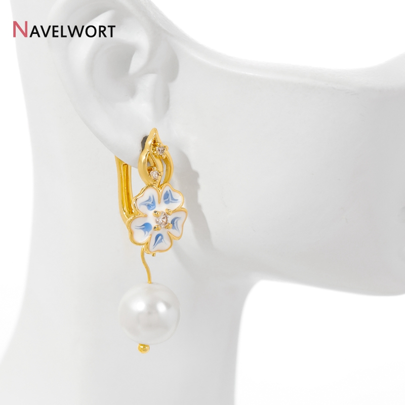18K金メッキ真鍮製ジルコンイヤーワイヤー、真鍮製イヤリング - Jewelry Making Earrings のレビューと価格