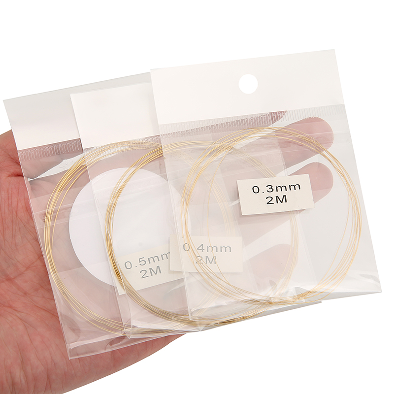 2メートル ステンレス鋼 0.3 0.4 0.5 mm ビー - Jewelry Making Thread のレビューと価格