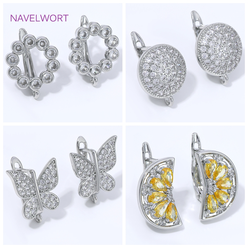 18K金メッキ扇形フラワーイヤワイヤーイヤリング金具、真鍮製 - Jewelry Making Articles のレビューと価格
