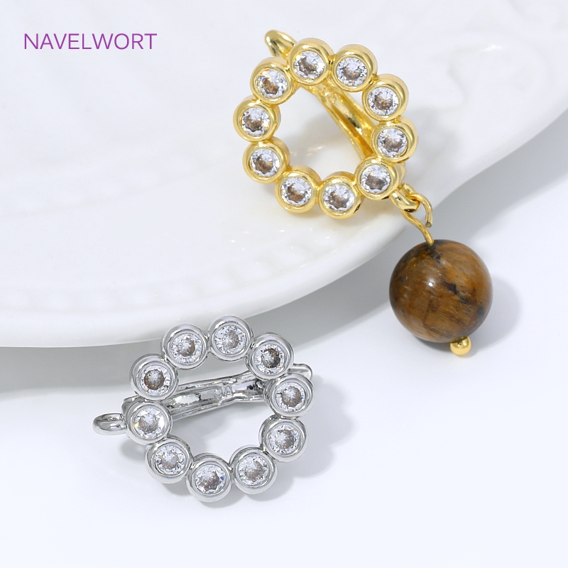 18K金メッキ扇形フラワーイヤワイヤーイヤリング金具、真鍮製 - Jewelry Making Articles のレビューと価格