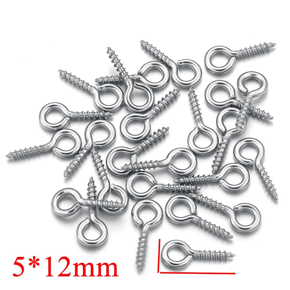 100 ピース/ロットステンレス鋼ミニスクリューアイピンペン - Jewelry Making Wire のレビューと価格