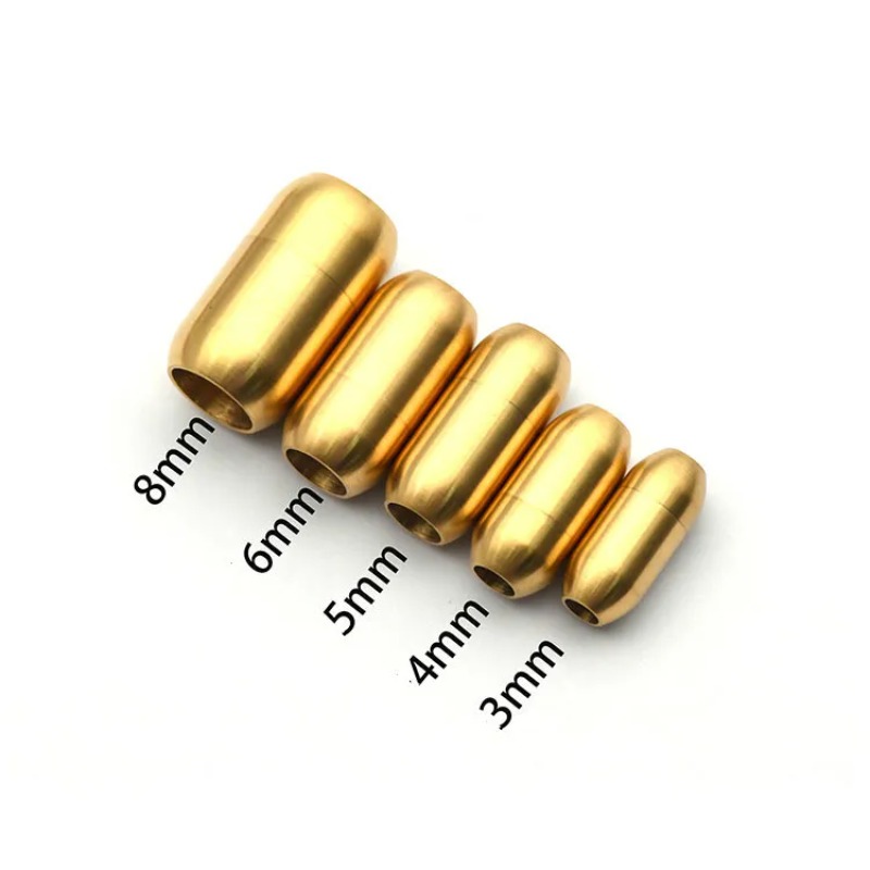 5 ピース/ロットステンレス鋼磁気クラスプエンド穴 5 ミリ - Jewelry Making Wire のレビューと価格