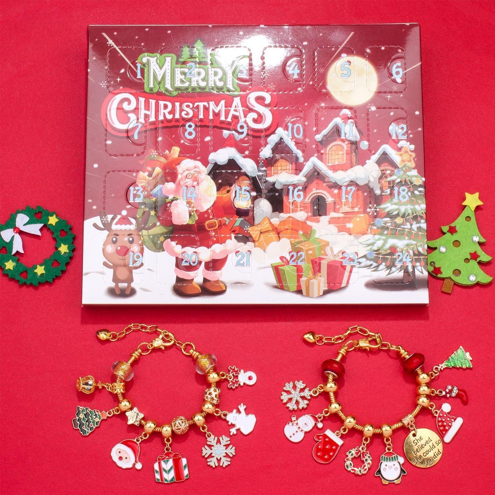 クリスマスブレスレットギフトボックスDIYジュエリー製作セッ - Jewelry Making For Teens のレビューと価格