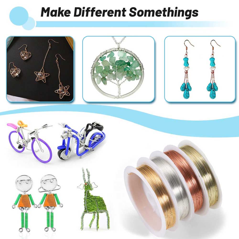 1pc 0.2-1mm 銅ジュエリーワイヤー、変色しにくい柔 - Jewelry Making Thread のレビューと価格