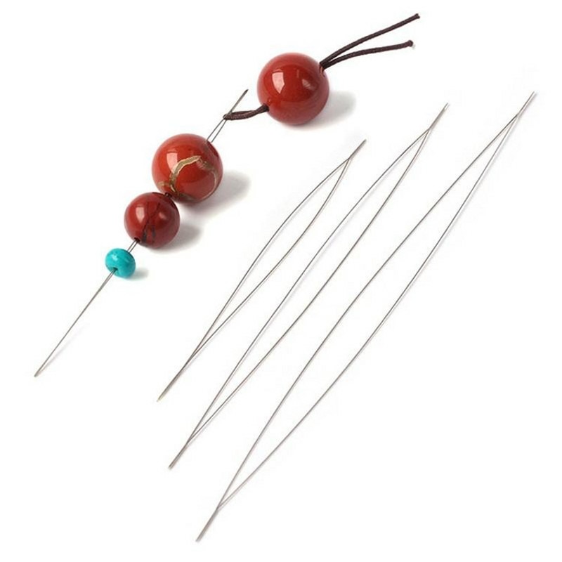 1-10個入りビーズニードル、シードビーズニードル、大きな目 - Jewelry Making Tutorials のレビューと価格