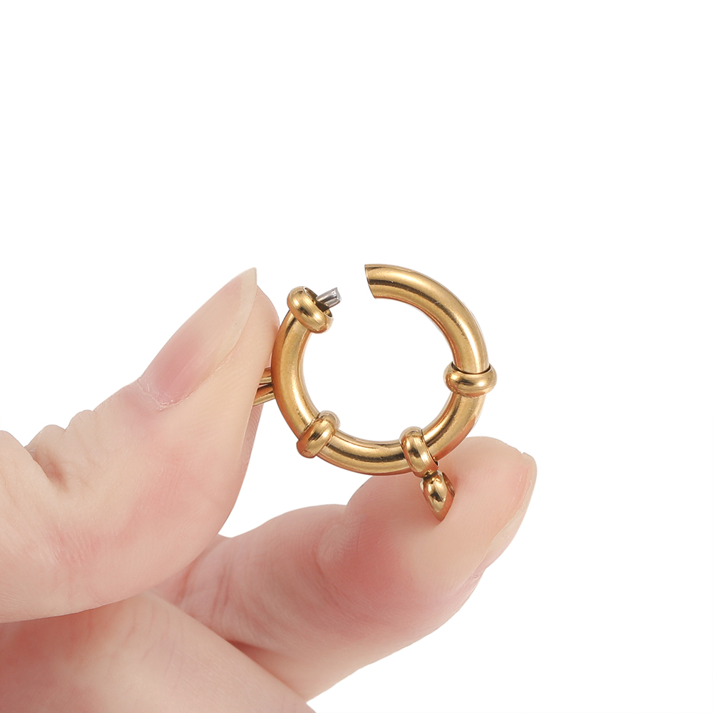 2 個のステンレス鋼ラウンドスプリングクラスプフックブレスレ - Jewelry Making Name のレビューと価格