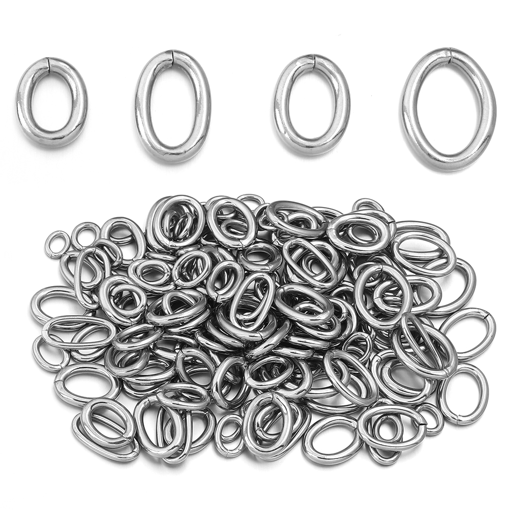 20 ピース/ロットステンレス鋼オーバル丸カン強力なスプリッ - Jewelry Making Jump Rings のレビューと価格