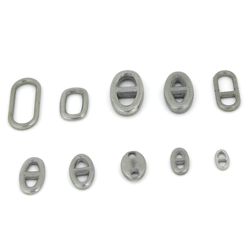 10 個のステンレス鋼の二重穴楕円形コネクタチャームジュエリ - Jewelry Making Name のレビューと価格