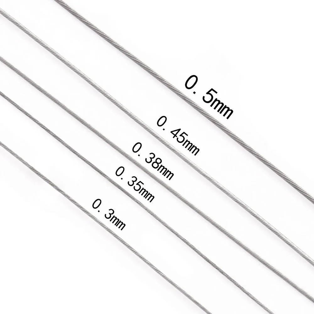 328フィート/100メートル 7本撚りステンレス鋼ビーズス - Jewelry Making Wire のレビューと価格