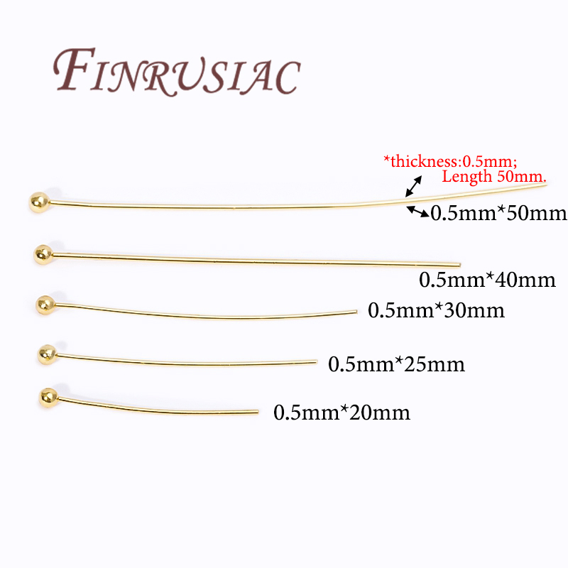 50 個 20-50 ミリメートルゴールドメッキピンジュエリ - Jewelry Making Eye Pins のレビューと価格