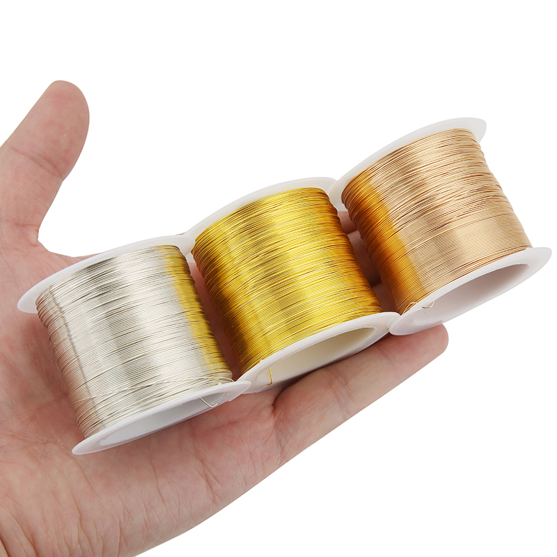 100メートル銅ステンレス鋼ブレスレットコードビーズワイヤー - Jewelry Making Wire のレビューと価格