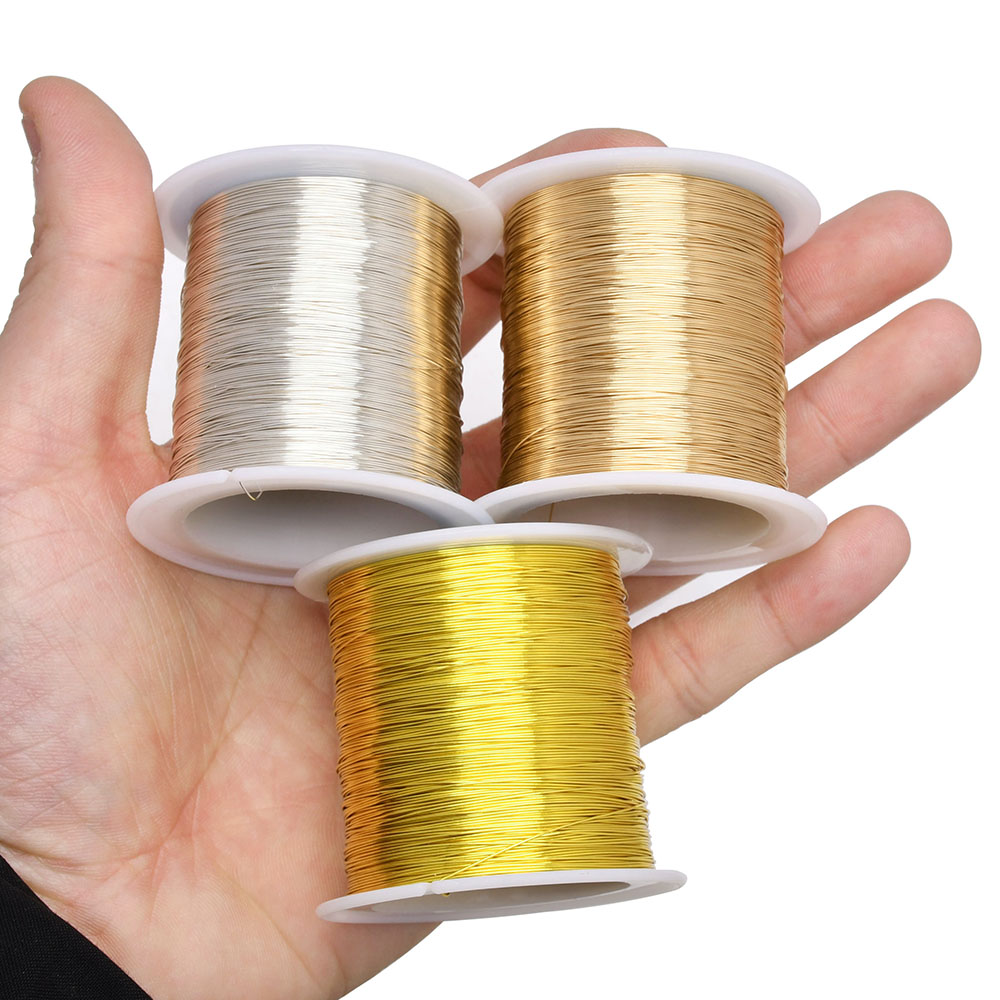 100 メートル/328 フィート色褪せない銅クラッド鋼線曲 - Jewelry Making Wire のレビューと価格