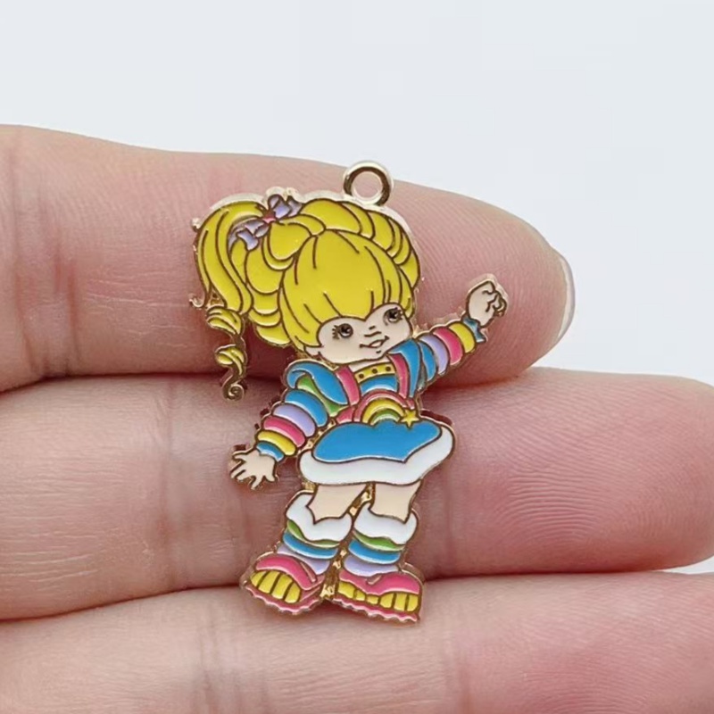 10 個かわいい女の子エナメルメタルジュエリーイチゴレインボ - Jewelry Making Earrings のレビューと価格