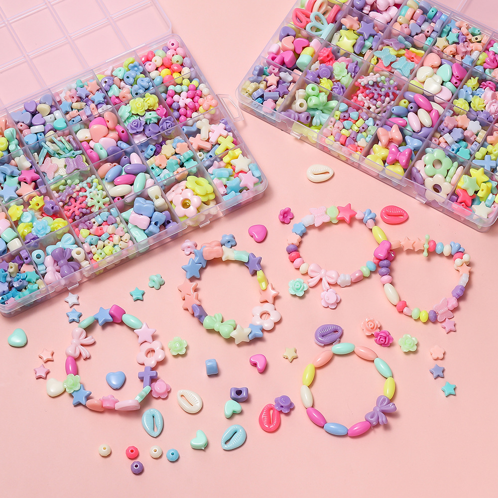 1箱 カラフルアクリルポニービーズ スクエアレタークレイスペ - Jewelry Making Tutorials のレビューと価格
