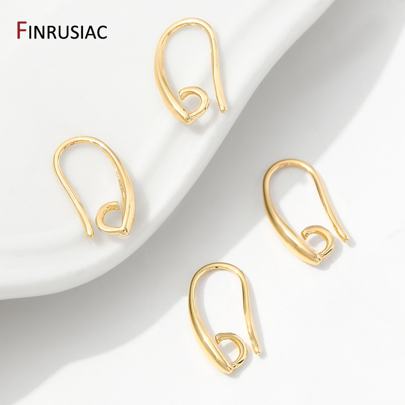 14K金メッキ真鍮製スムースイヤリングフック、イヤリング製作 - Jewelry Making Thread のレビューと価格