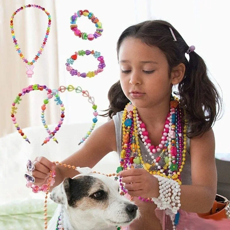 DIY-女の子のためのジュエリー作りキット,ビーズセット,ブ - Jewelry Making Kits For Kids のレビューと価格